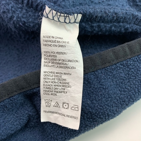 Timberland Full Zip Chest Zipper Pocket Fleece Jacket Blue - Picture 9 of 15